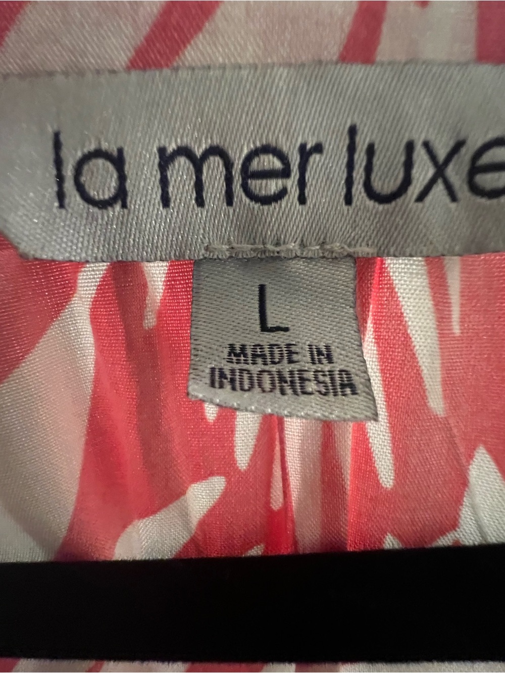 La Mer Luxe Cotton Summer Dress Large Pink Tropical Resort Midi Dress - Picture 5 of 9